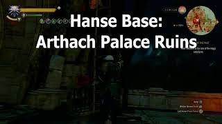 The Witcher 3 Arthach Palace Ruins Hanse Base  Looting diagrams wo killing the leader [upl. by Memberg]