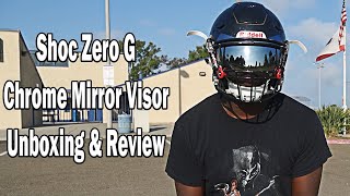 SHOC Zero G Chrome Mirror Visor  Unboxing amp Review [upl. by Sabian]