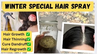 Hair Spray for Hair Growth at Home  Hair Regrowth  Hair thinning  Dandruff  Damage and Dry hair [upl. by Etirugram572]