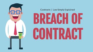 Three Types of Breaches  Contracts  Breach and Repudiation [upl. by Trude34]