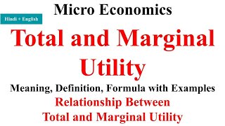 Total Utility and Marginal Utility total utility and marginal utility graph total utility micro [upl. by Hanikahs737]