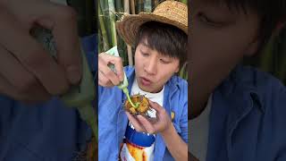 Do you dare to eat starfish sashimiChinese Mountain Forest Life and Food TikTokFYP [upl. by Mintun]