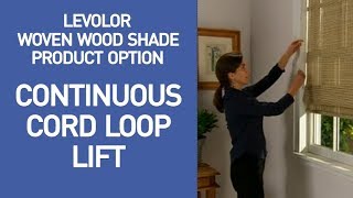 Levolor Bamboo Shades with Continuous Cord Loop Lift Demo [upl. by Immac]