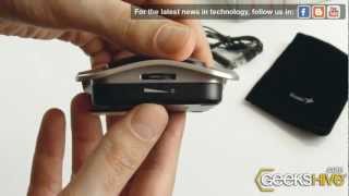 Magnetic PortableMusicPlayer Speaker SPi400  Genius  Unboxing by wwwgeekshivecom [upl. by Nabila646]