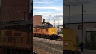 37254 and 37106 Pass Selby on Railhead Treatment Train [upl. by Aneladdam]