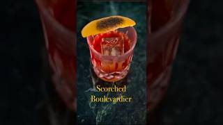 BOULEVARDIER 🔥  SCORCH Your Classic Cocktail cocktailrecipe recipe cocktail flame scorch [upl. by Tutt]