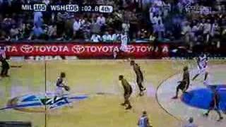 Gilbert Arenas DAGGERs the Bucks with a quality shot [upl. by Shiau187]