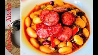 Fasole boabe I Reteta RAPIDA si DELICIOASA  Sausage Beans [upl. by Lacram]