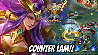 Honor of Kings Athena New Meta Athena Jungle Counter LAM [upl. by Naoj]