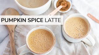 PUMPKIN SPICE LATTE RECIPE  DIY healthy Starbucks drink [upl. by Sauls]