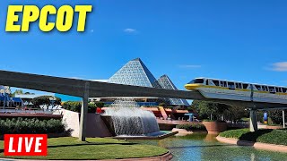 🔴 LIVE EPCOT Monday for rides shows at Walt Disney World 1222024 [upl. by Wailoo262]