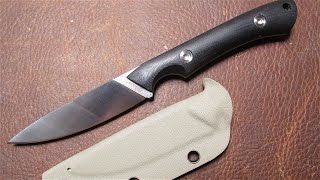 SDOKEDC FIXED BLADE quotA LITTLE BEAUTYquot IN DC53 STAINLESS STEEL WITH KYDEX SHEATH amp BELT CLIP [upl. by Aizek]