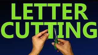 Letter Cutting Tutorial from A to Z Uppercase  Techniques Revealed [upl. by Dyer73]