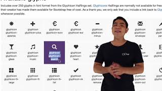 Bootstrap CSS  Bài 30 Tìm hiểu Glyphicon Component [upl. by Adidnac]