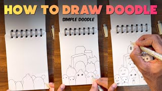 How to draw doodle art for beginners  Doodle art for beginners step by step [upl. by Gnilrac]