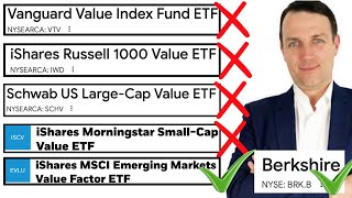 US Value ETFs Have No Value except BRK Emerging Value ETF OK [upl. by Trebmal]