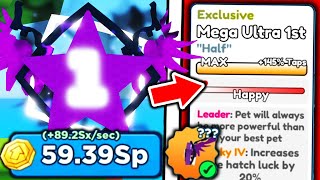 I Got 1 LEADERBOARD PET and Became MAX STAT PLAYER in Roblox Click Simulator [upl. by Ellenahc367]