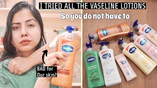 IS VASELINE BAD FOR YOU  Best amp Worst Vaseline Lotions For Winter Available in India [upl. by Anaerb]