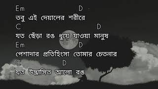 Oniket Prantor অনিকেত প্রান্তর  তবু এই দেয়ালের শরীরে  lyrics and chords artcell Mashuq haque [upl. by Nnyllatsyrc]