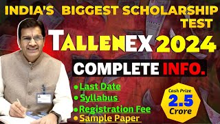 Tallentex 202425  Allen Scholarship Test  All About Tallentex 2024  Syllabus  Exam Date  Alle [upl. by Disini]