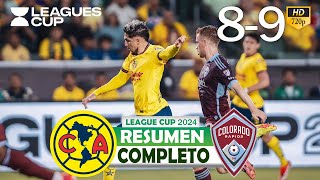 Club America vs Colorado Rapids  Resumen Completo  Leagues Cup 2024 [upl. by Onitsoga]