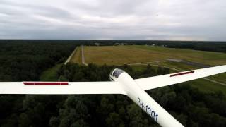 Grob G103 Twin III low pass at EBBT [upl. by Lalittah848]