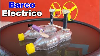 Cómo Hacer Un Barco Eléctrico Usando Botellas y Motor DC  Proyectos Casero [upl. by Aivatnahs21]