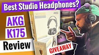 The Best Studio Headphones AKG K175 Review and GIVEAWAY [upl. by Ilocin]