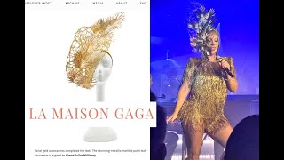 Lady Gaga Wears Aimee Fuller Headpiece in Concert [upl. by Tahp]