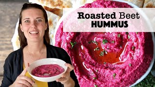 Roasted Beet Hummus Recipe [upl. by Horwitz215]