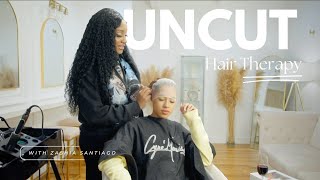 UNCUT with Zashia Santiago  on Hair Therapy Episode 1 [upl. by Ardnuhsal]