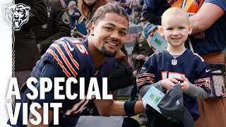 Rome Odunzes special visitor  Chicago Bears [upl. by Erica]