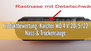 Produktbewertung Kärcher WD 4 V20522 Nassamp Trockensauger 20 l Kunststoffbehälter 5 m Kabel 2 [upl. by Georgy]