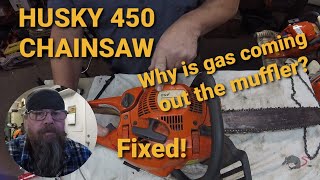 Husky 450 Chainsaw Flooded And The Fix [upl. by Kathie]