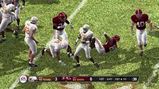 Texas vs Alabama National Championship Game  NCAA Football 09  Updated to 2009 2010 Season [upl. by Ayatal]