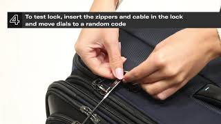 Samsonite Spectrolite  Lock instructions [upl. by Enimajneb]