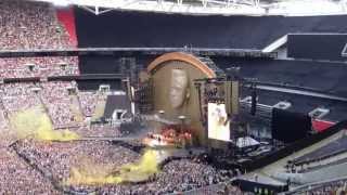 Robbie Williams live at Wembley 2013 june 30  IntroLet me entertain you [upl. by Lorrimer604]