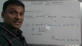 Formatted Input and Output Statements in C  printf and scanf functions in c language  in telugu [upl. by Gwenneth850]