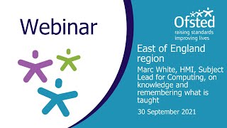 Computing curriculum  Webinar from the East of England region [upl. by Atimed]