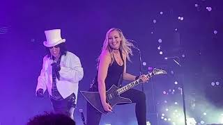 Nita Strauss makes a Surprise Appearance on Stage with Alice Cooper for Schools Out [upl. by Houlberg302]