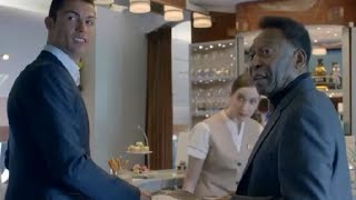 Cristiano Ronaldo e Pelé Juntos em comercial de TV com legenda em Português [upl. by Iover]