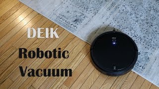 Robotic Vacuum Cleaner ⭐DEIK NEW Robot Vac High Suction HEPA  REVIEW 👈 [upl. by Arev]