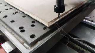 Taglio compensato con pantografo cnc cnc homemade [upl. by Edia]