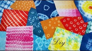 DIY Tie Dye with 16 Creative Ideas  16 Different तरीके से कपड़े को टाई और डाई करे  बाँधनी [upl. by Anon]