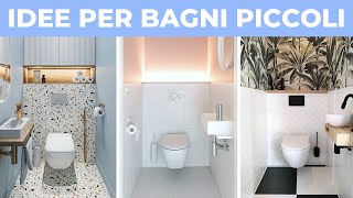 Idee per BAGNI PICCOLI bellissimi  Arredare casa [upl. by Peppard271]