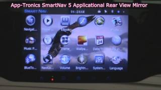 SmartNav 5 all in one GPS updatable rear view mirror from AppTronics [upl. by Cecil624]