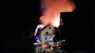 Großbrand in Teningen 2 14092018 2125 [upl. by Burkhard]