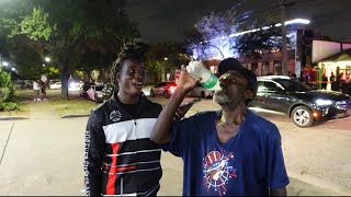 Paying Strangers in the Hood to Do Sprite Challenge 1 [upl. by Ahsinac]