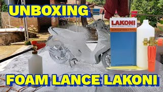 TABUNG SALJU FOAM LANCE LAKONI  UNBOXING DAN REVIEW HASILNYA BUSA MELIMPAH [upl. by Letti]