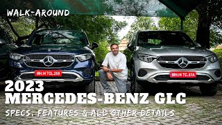 2023 MercedesBenz GLC Indiaspec walkaround  details design features and specs [upl. by Lerad]